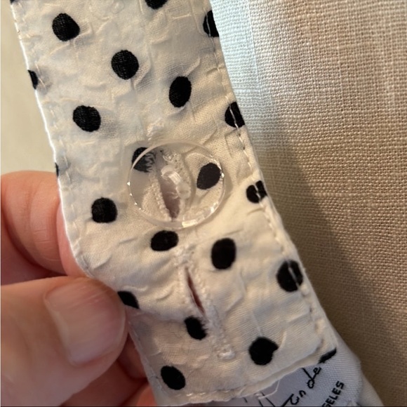 L’Academie Los Angeles Textured Cotton Square Neck Fit & Flare Midi Dress - Picture 6 of 12